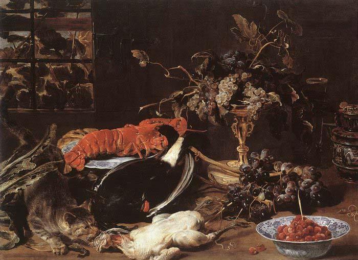 SNYDERS, Frans Still-life with Crab and Fruit oil painting picture
